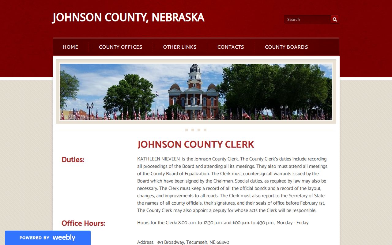 Johnson County warrant records access at the county and district clerk contact office