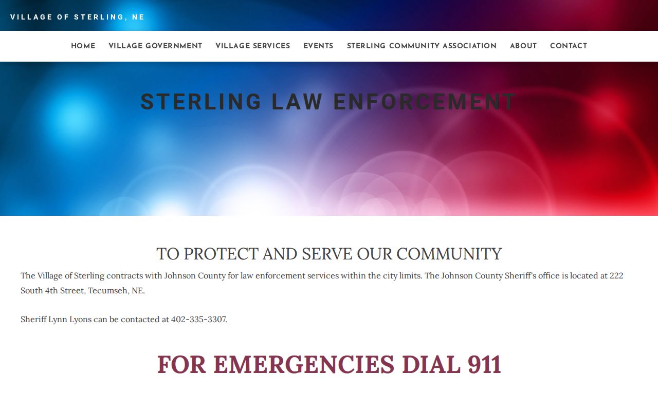 Sterling warrant records county sheriff contract page