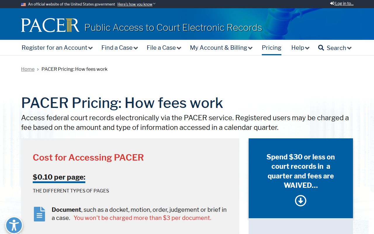 Johnson County most wanted reference federal records access and fee context