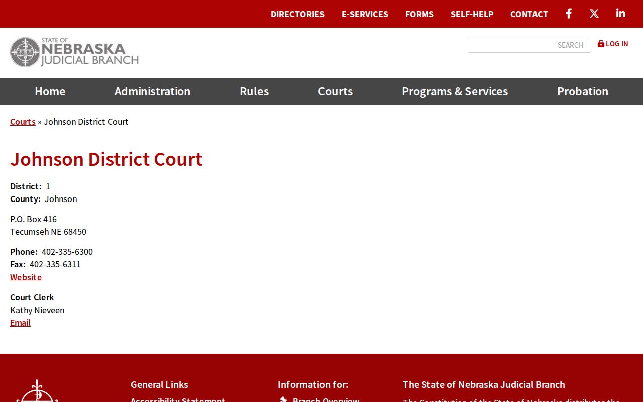 Johnson County bench warrant search through the District Court contact record